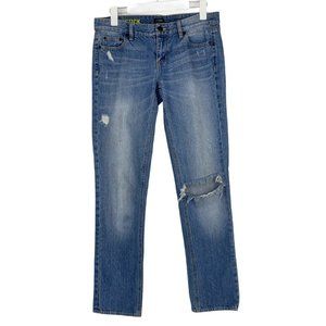 J.Crew Matchstick Light Blue Distressed Jeans 28
